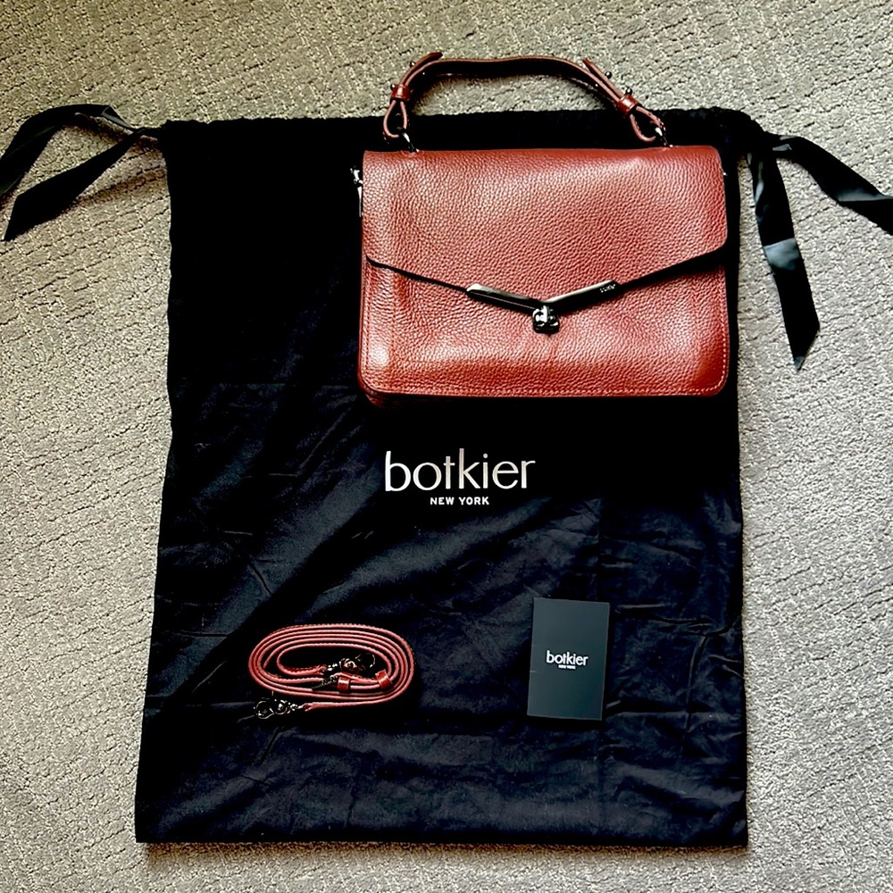 BOTKIER | Valentina Flap Satchel Malbec